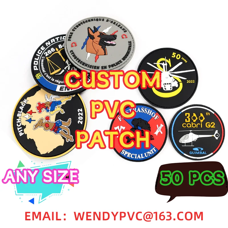 Any Logo Customised 2D 3D Embroidery on Clothes, Hot Stamping, Heat Transfer Printing, PVC Patches on Clothes, Luminous