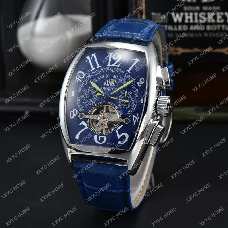 2024 Frank FM Tourbillon Fully Automatic Mechanical Five-Pin Men's Casual Watch