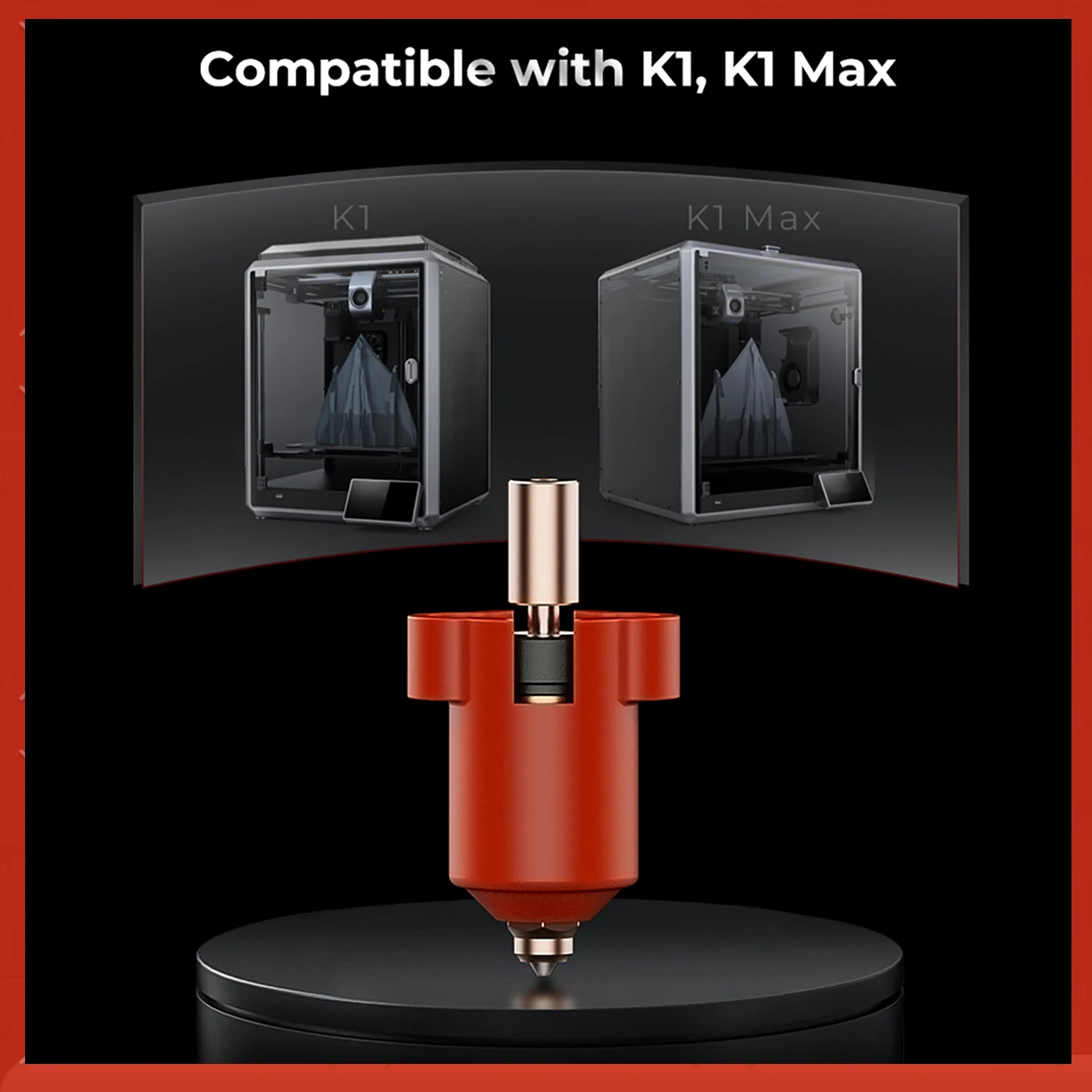

Creality K1 Max Ceramic Heating Block Kit with 60W Ceramic Heating Power Great Thermal Conductivity and Smooth Filament Feeding