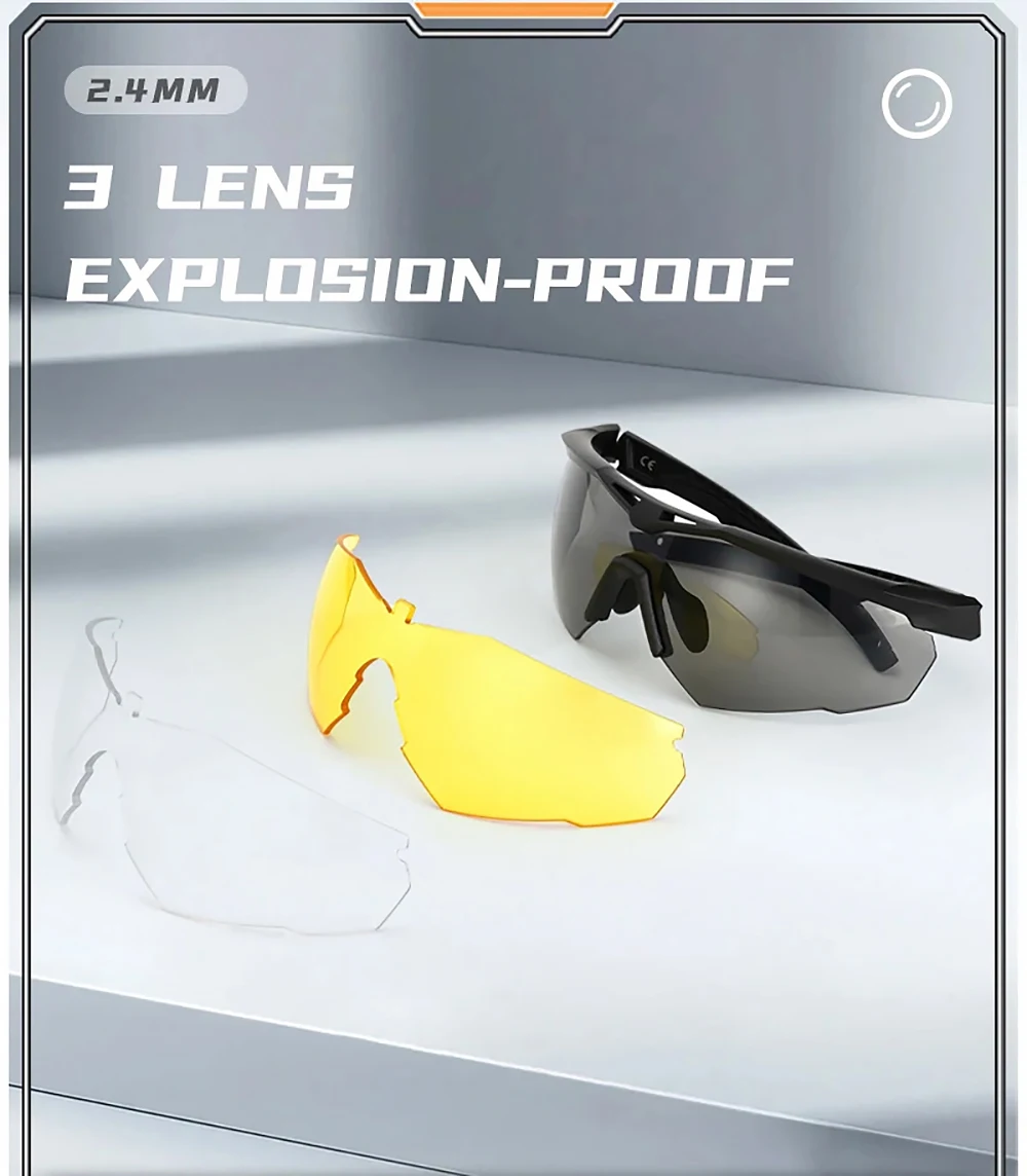 Outdoor Military Tactical Glasses UV400 Protective Glasses Air Gun Shooting Safety Goggles Hunting Sports Sunglasses view 4