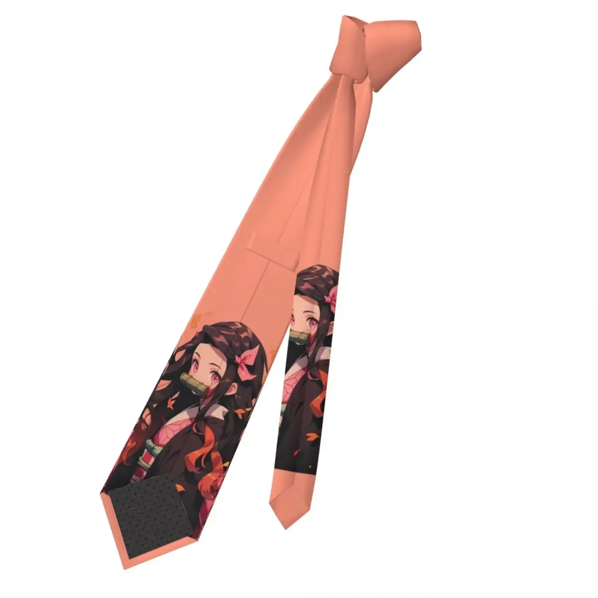 Demon Slayer Necktie Men Slim 8 cm Nezuko Kamado Neck Tie for Mens Suits Accessories Gravatas Wedding  Office