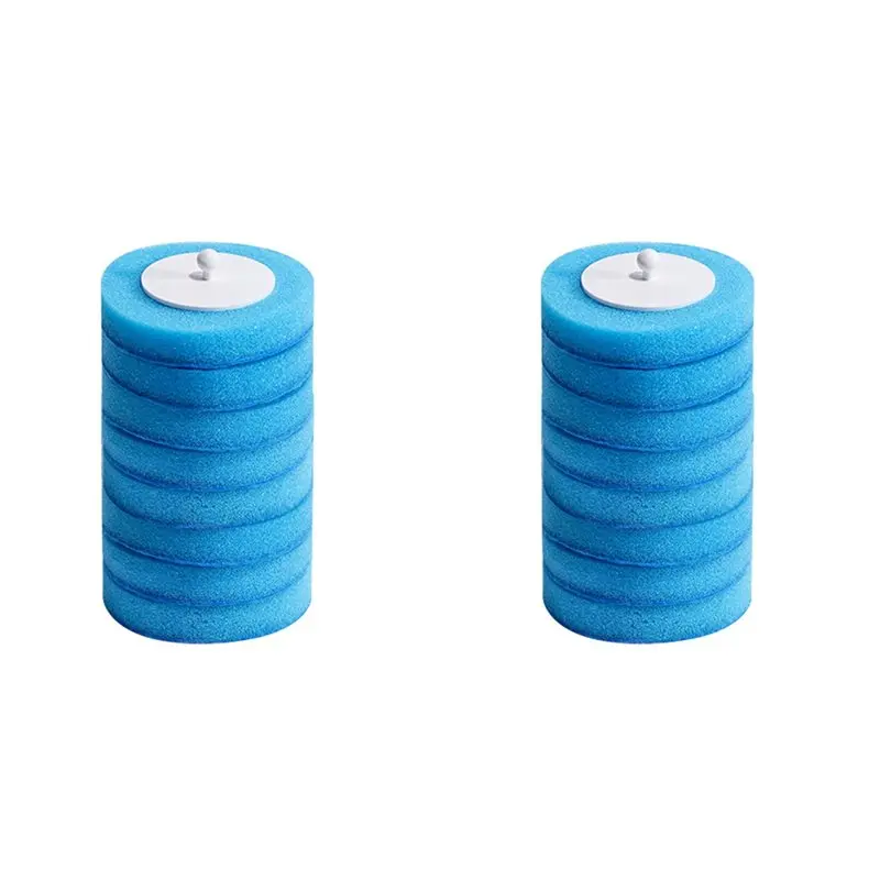 

Набор из 96 одноразовых насадок для туалетной щетки: губки для чистки без мертвых зон, аксессуары для ванной комнаты, синий A57X