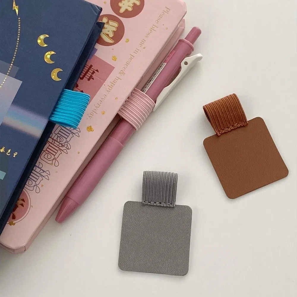 Portapenne portatile in pelle PU Portapenne anti-caduta anti-smarrimento Portapenne con gancio elastico per notebook