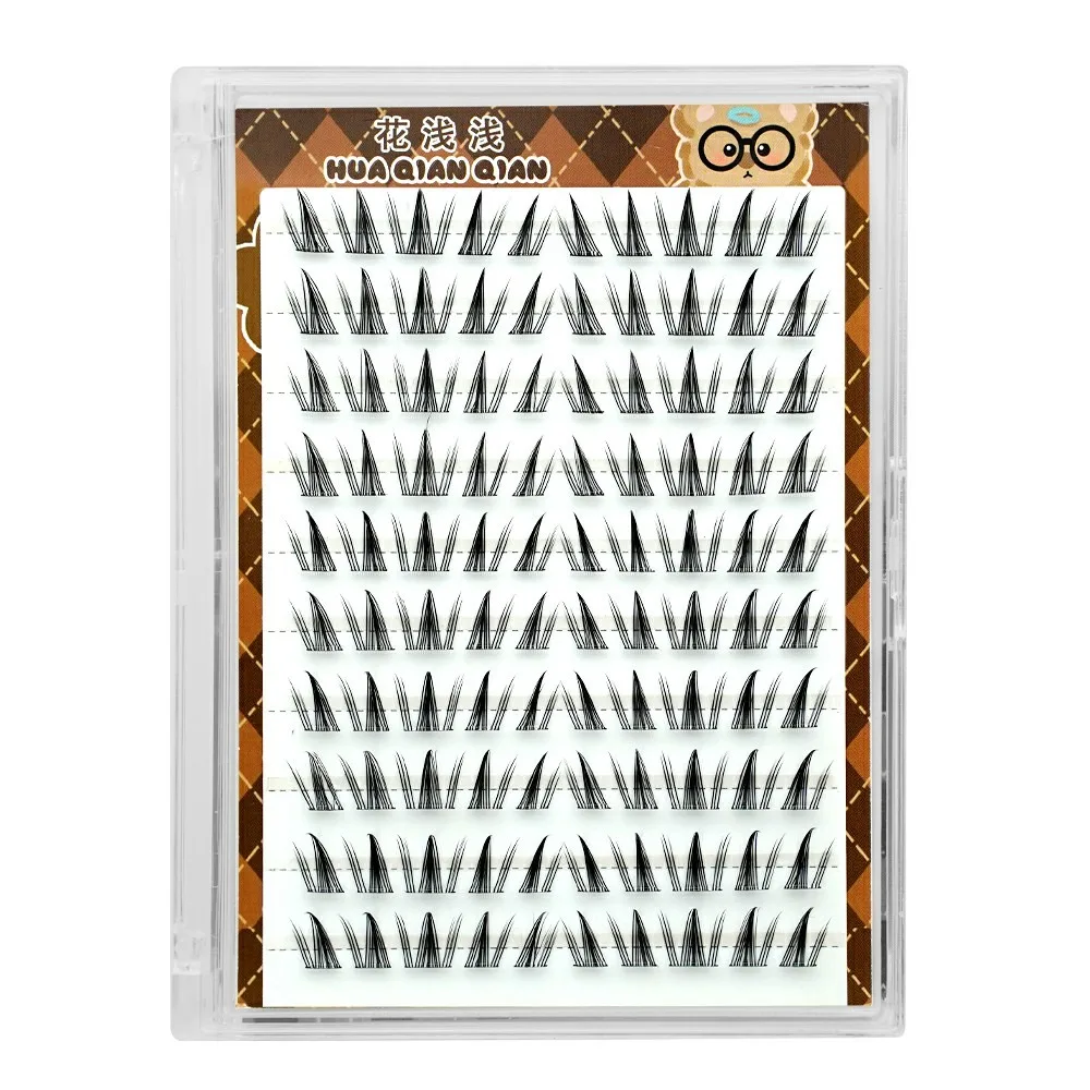

Fluffy Fake Cluster Eyelashes DIY Long Lasting Glue Free False Eyelashes Resuable Makeup Tools Self-adhesive Lash Clusters Party