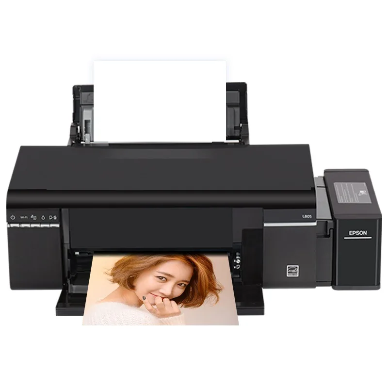 Hot sale six color label continue inkjet printer on sales A4 Model automatic Desktop id card UV inkjet printer for EPSON L805