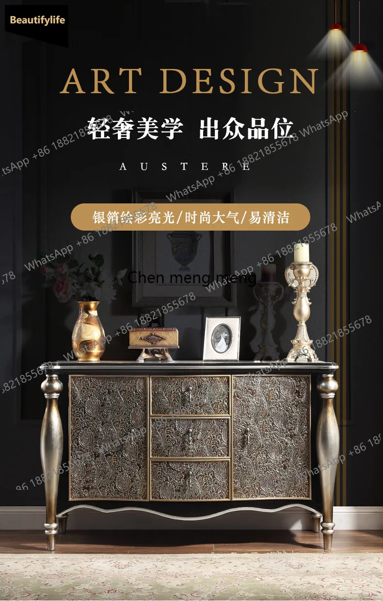 

c139 Light luxury sideboard, wine cabinet, simple entrance cabinet, living room partition cabinet, home European style