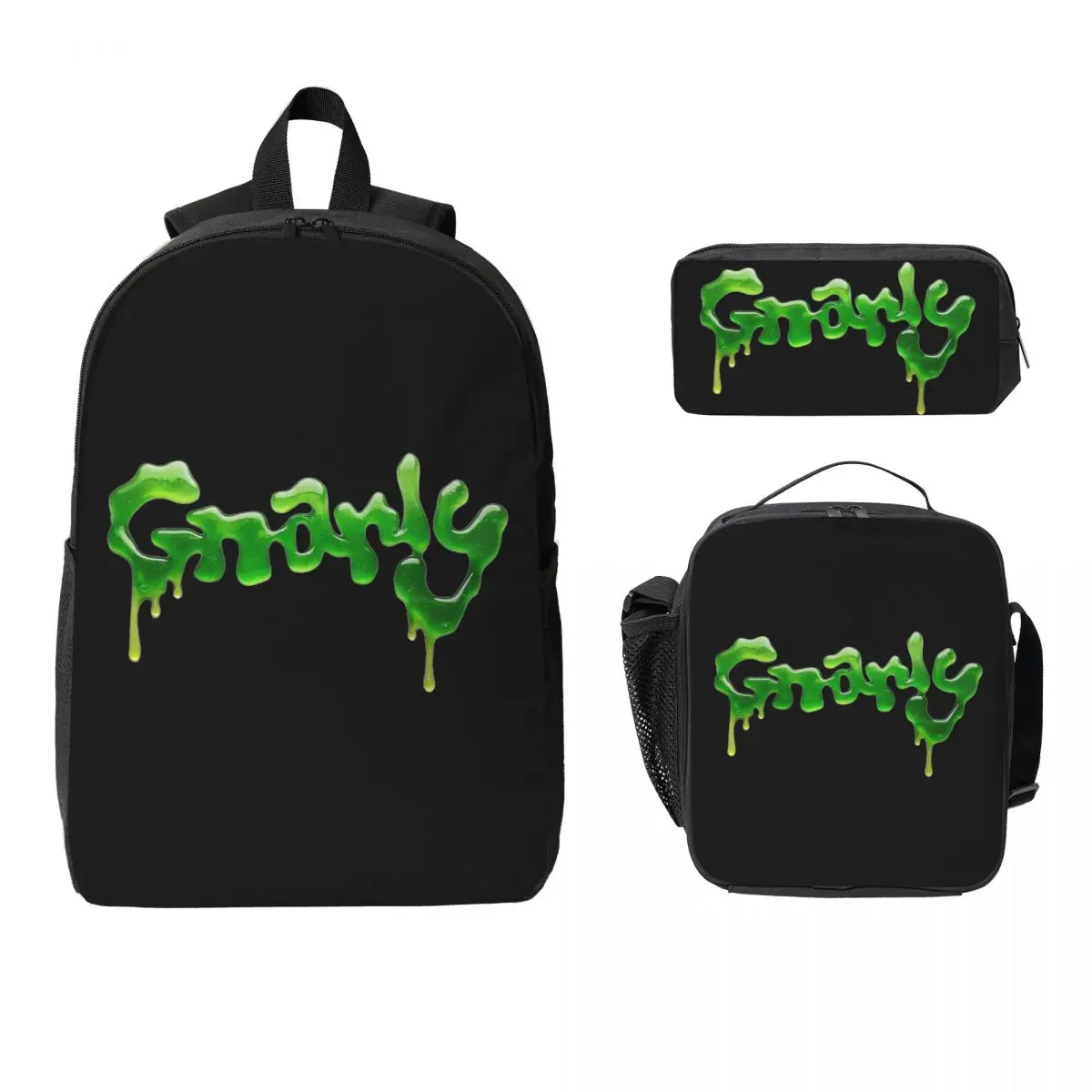 

Everything's Gnarly Katseye Backpack Boys Girls BookBag School Bag Laptop Shoulder Bags 3ps Insulated Lunch Bag Pencil Case