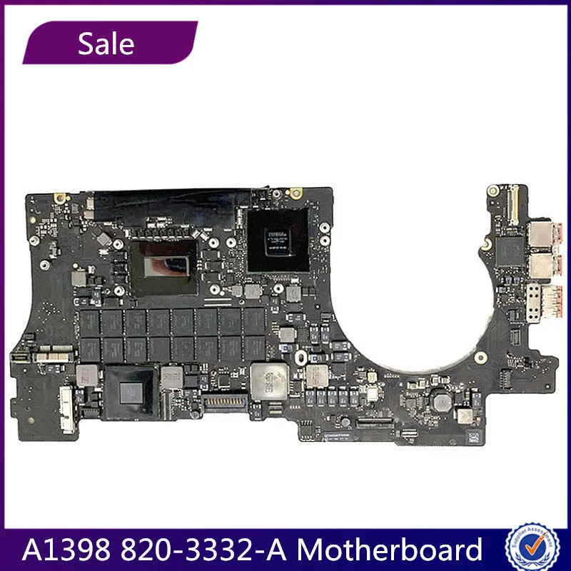 

Original A1398 Motherboard For MacBook Retina 15" Mid 2012 Early 2013 Logic Board 2.3 2.6 2.8Ghz 8G 16GB 820-3332-A