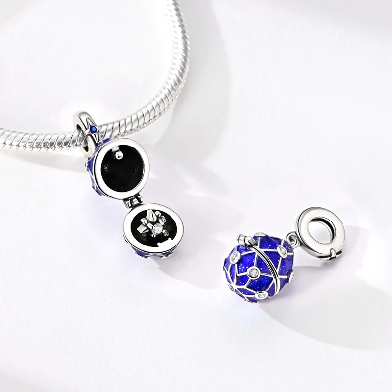 New 925 Sterling Silver Charms Beads Four Leaf Clover Dandelion Pendants Fit Original Bracelet Women Girls DIY Party Gifts