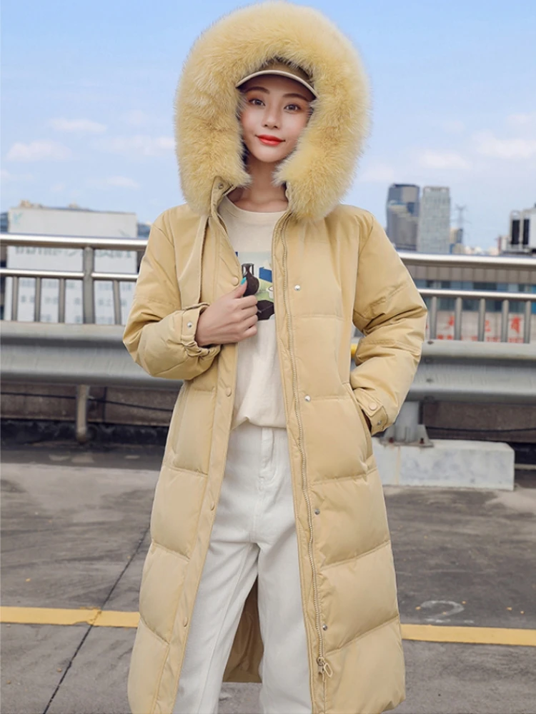 Belt Hooded Pockets Casual Cotton Thick Parkas Winter Warm Down Coats Korean Style Office Lady Clothes Autumn Jacket For Women