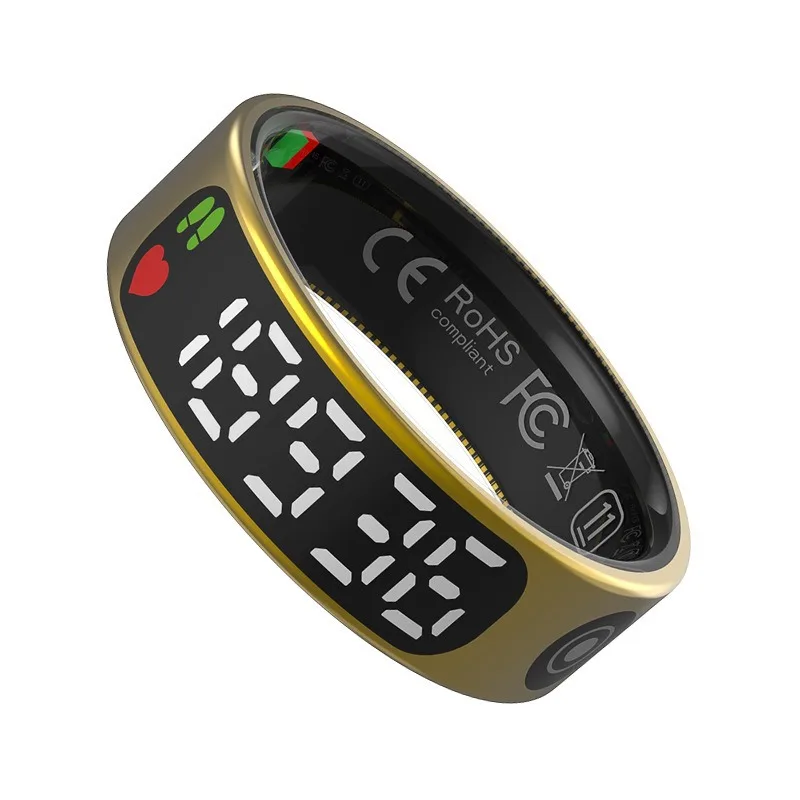 High Quality Chip Controls Touch Screens Smart Rings Heart Rate Monitoring Blood Oxygen Sleep Monitoring Bluetooth Waterproof