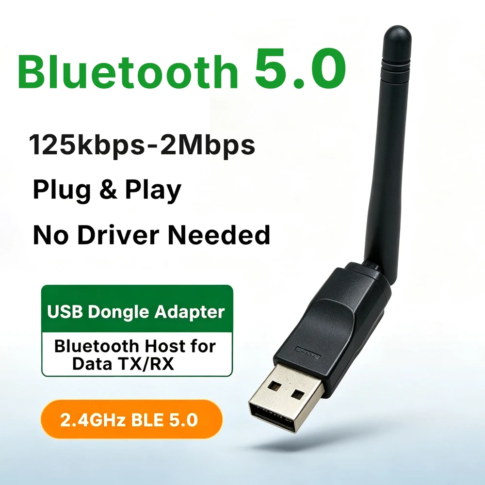 Holyiot nRF52840+PA Bluetooth Low Energy Programmable USB Magnetic Suction Reset Serial Receiver Dongle Support DFU