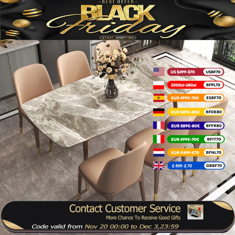 

Waterproof Study Dining Tables Nordic Design Modern Salon Dining Tables Living Room Luxury Tavoli Da Pranzo Furniture Home