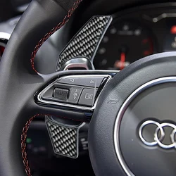 Carbon Fibre Shifter Paddle For Audi S3 RS3 8V S6 RS6 C7 S4 RS4 Avant S5 RS5 SQ5 B8 S8 RS7 RSQ3 Car Steering Wheel DSG Extension