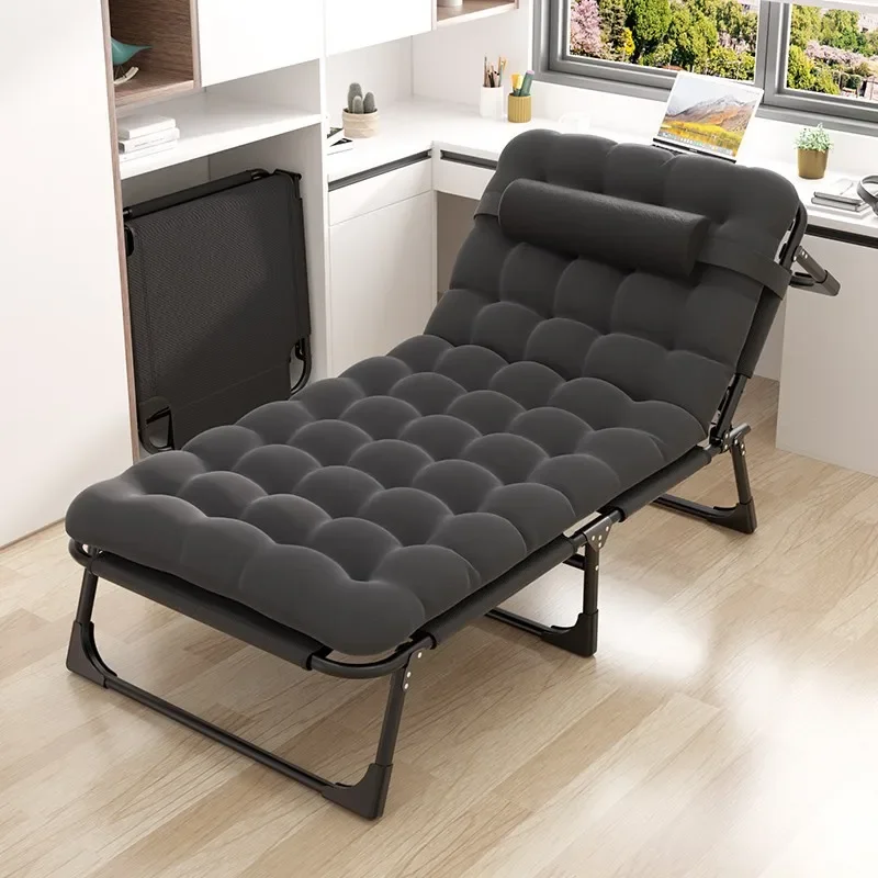 

Wide Folding Nap Bed, Single Person Lounge Chair, Home or Beach Use, Easy Setup and Portable Design, Comfortable Lounger