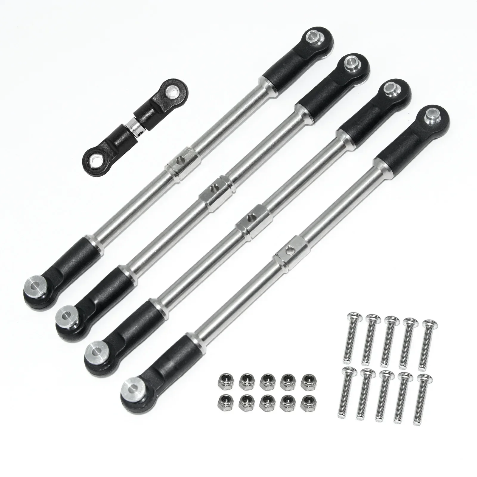 5pcs Steel Turnbuckles Camber Links Toe Links Set Linkage for Arrma 1/8 Karton Outcast 1/7 BIG ROCK Upgrade Parts Accessories