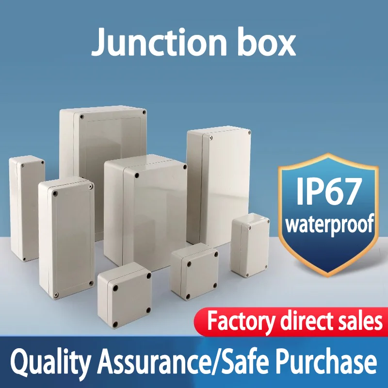 Waterproof Junction Box F-type ABS New Material Plastic Case Instrument Project Enclosure IP67 Outdoor Electronic Housing