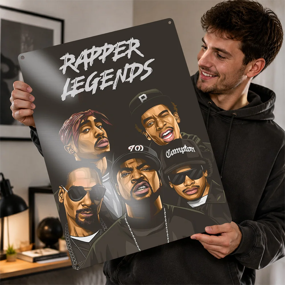 rap soul Metal Poster Modern Wall Art Customized Retro Tinplate Sign for Bedroom Office Home Decor Unique Gift Room Decoration