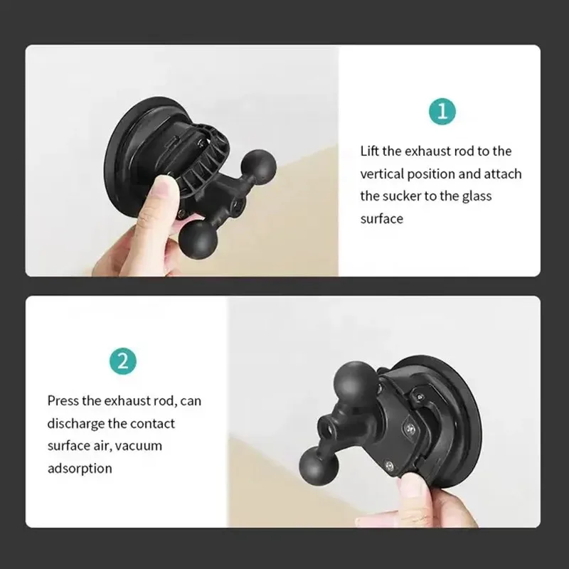 

1" Dual Ball Twist Lock Suction Cup Base Window Mount For ram mounts/ Phones /Action Camera Accessory