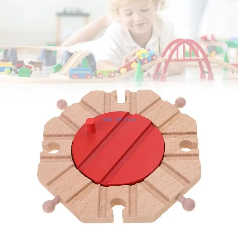 

24be 8 Way Railway Turntable Woodens Train Accessories Accessories Детская игрушка