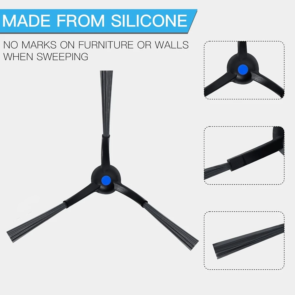 فرشاة جانبية A88X لأجزاء المكنسة الكهربائية Ecovacs Deebot T50 Pro Omni/T50 Max PRO OMNI/T50 Omni/X8 PRO OMNI/X8 Omni