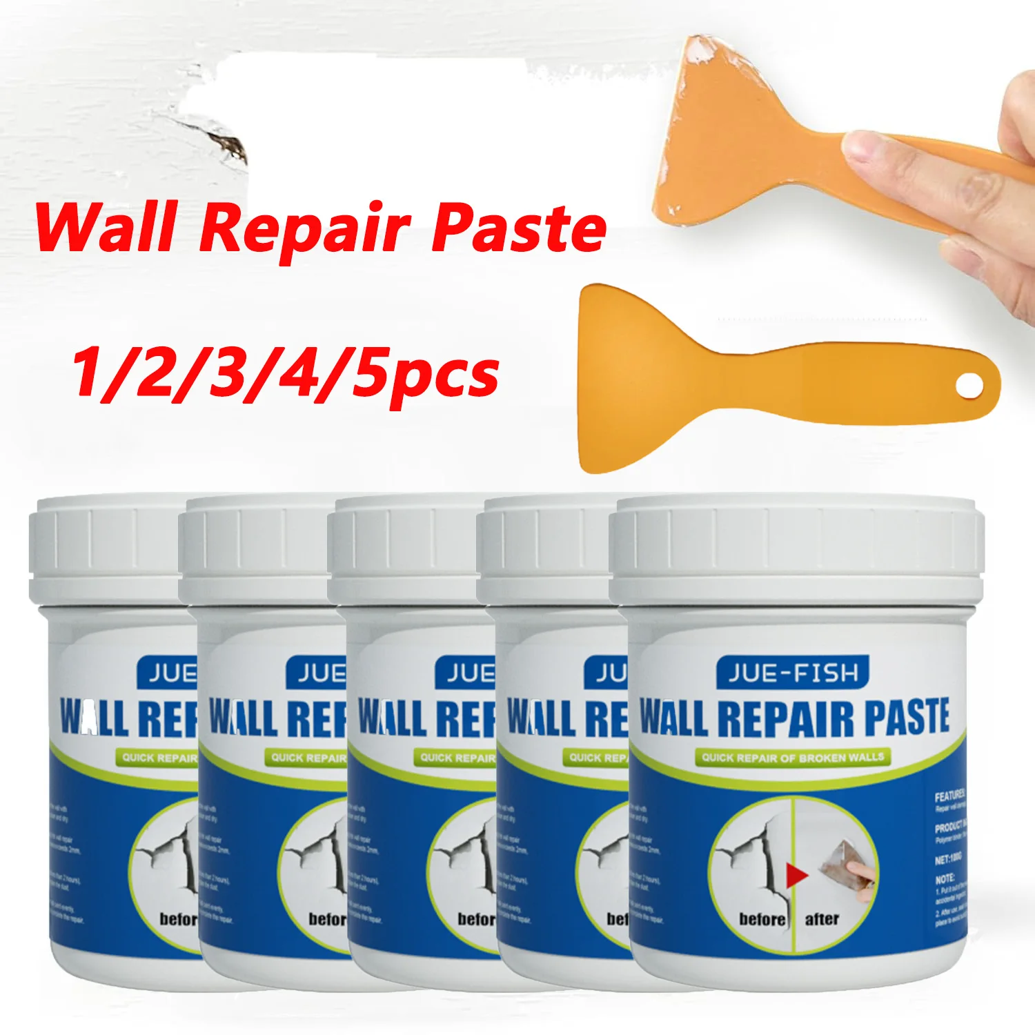 1-5PCS Wasserdichte Keramik Reparatur Mittel Wand Reparatur Paste Reparatur Creme Wand Peeling Graffiti Lücke Reparatur Creme Bau werkzeug