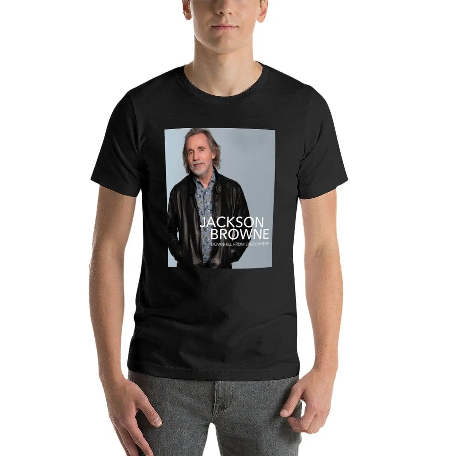 Jackson Browne Show Tour 2022 t-shirt szybkoschnące sportowe koszulki dla mężczyzn z bawełny