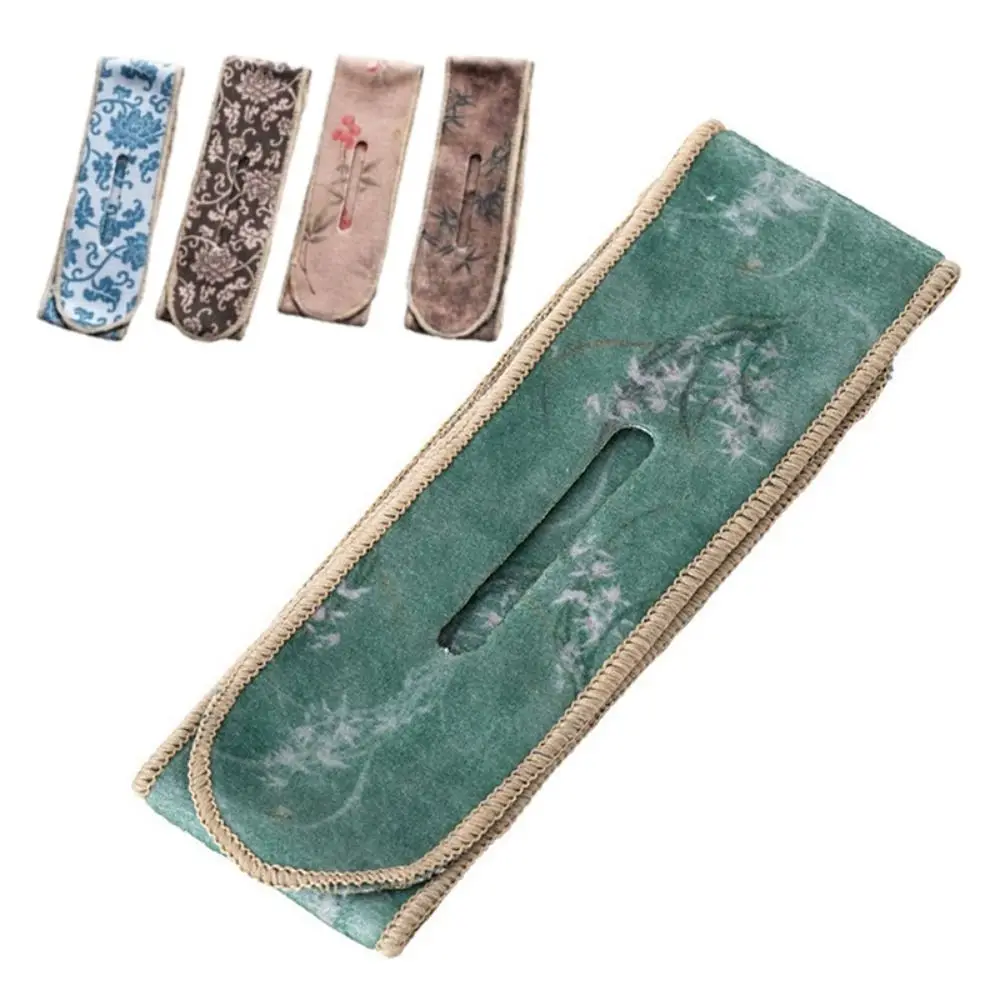 Fashion Suede Tea Set Protective Cover Bump-proof Chinese Style Teapot Cover Cloth Anti-Drop Teapot Carrying Cover Tea Ceremony