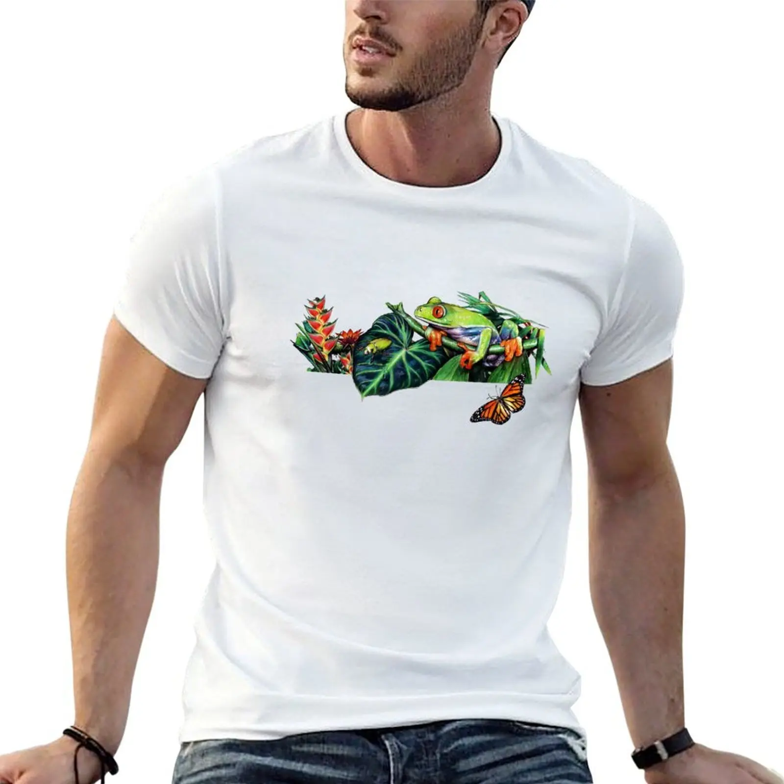 Perching Tree Frog T-Shirt man clothes funny meme t-shirts mens designer t shirt