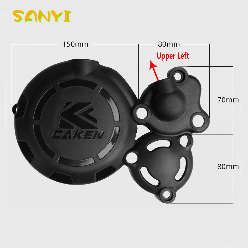 Motorcycle Magnetic Motor Clutch Driver Sprocket Engine Protection Cover For Bosuer BSE M6 J1 X6 ZongShen 300cc CBS300