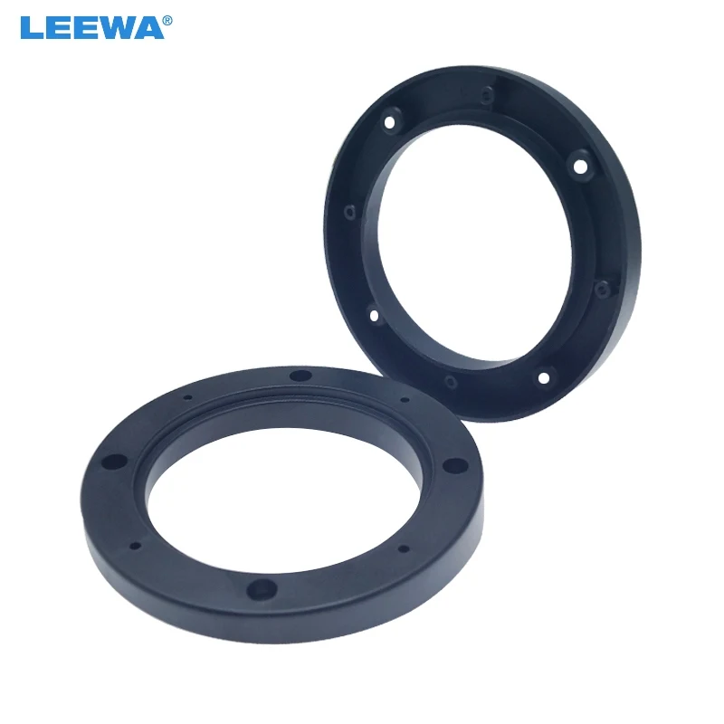 

LEEWA 4" 5" 6.5" Car Universal Stereo Speaker Spacer Adapter Beveled Speaker Mat for General Use All Cars Anti-Slip Mat