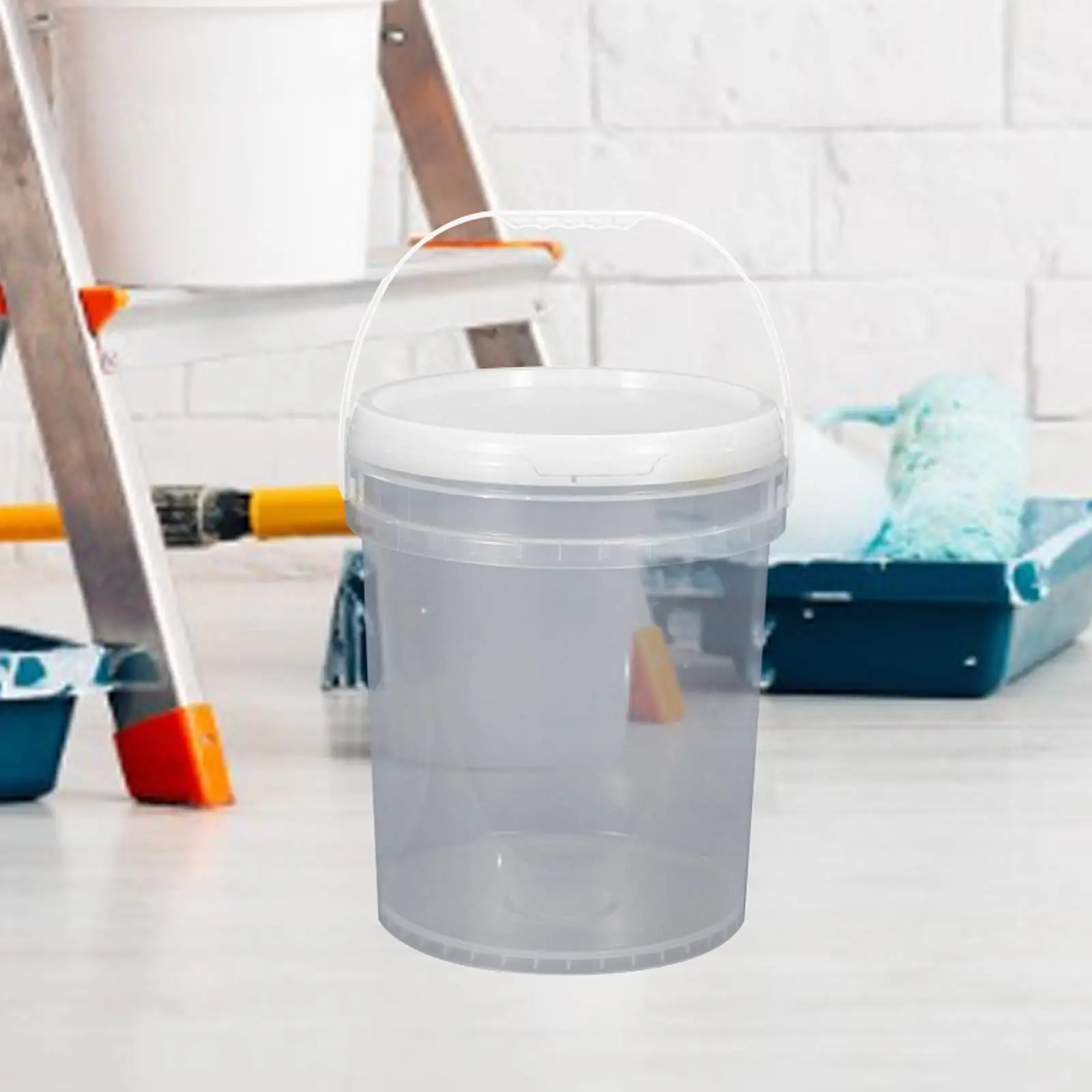 Oil Tub Container Food Storage Bucket Container Heavy Duty for Leftover Paint