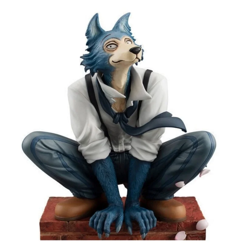 

17cm Beastars Anime Figure Grey Wolf Legoshi Squatting Action Figurine Pvc Statue Model Collection Doll Toys For Childrens Gifts