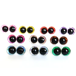 10pairs new eyes 16mm 18mm 25mm 3D Cartoon glitter toy safety eyes doll eyes eyes with hard washer