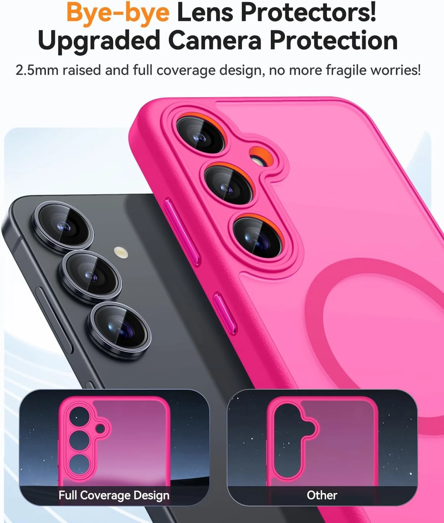 Luxury Matte Phone Case For Samsung Galaxy S25 S24 S23 Ultra Plus S25Ultra S24Ultra S23Ultra S24FE Magsafe Wireless Charge Cover - náhled 3