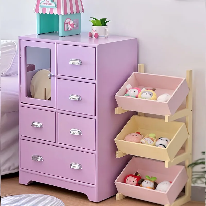 Dopamine figure cabinet storage bucket cabinet living room locker porch cabinet multi-bucket display cabinet dining side cabinet