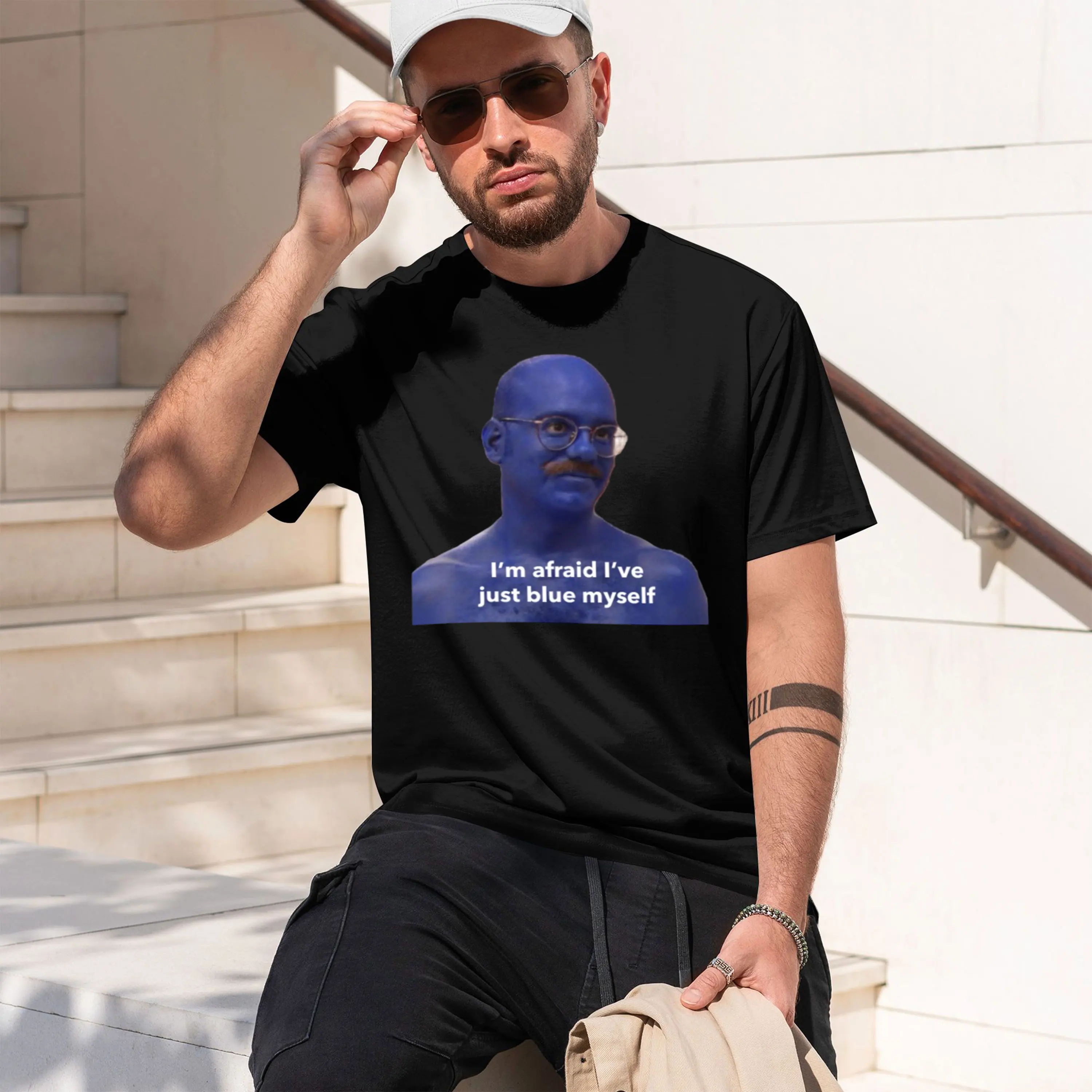 Funke sticker Sticker 2026 Nuevo modelo Camiseta de manga corta con cuello redondo para hombre, informal, clásica, en varios colores y tallas para uso diario