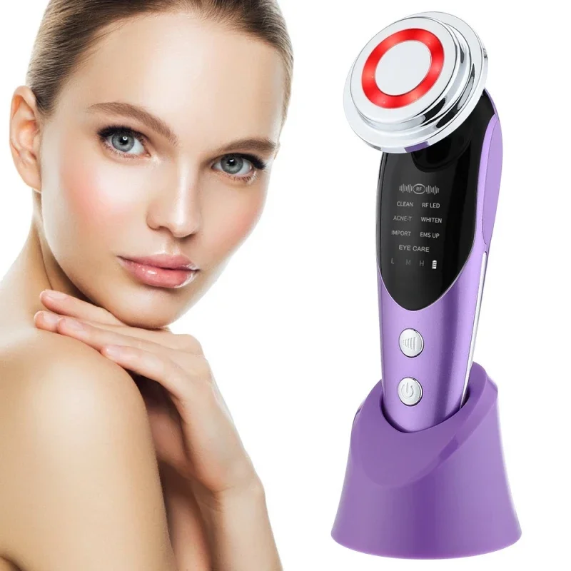 7-in-1 EMS ion introduction device facial color light beauty device  skin care device microcurrent rejuvenation skin care