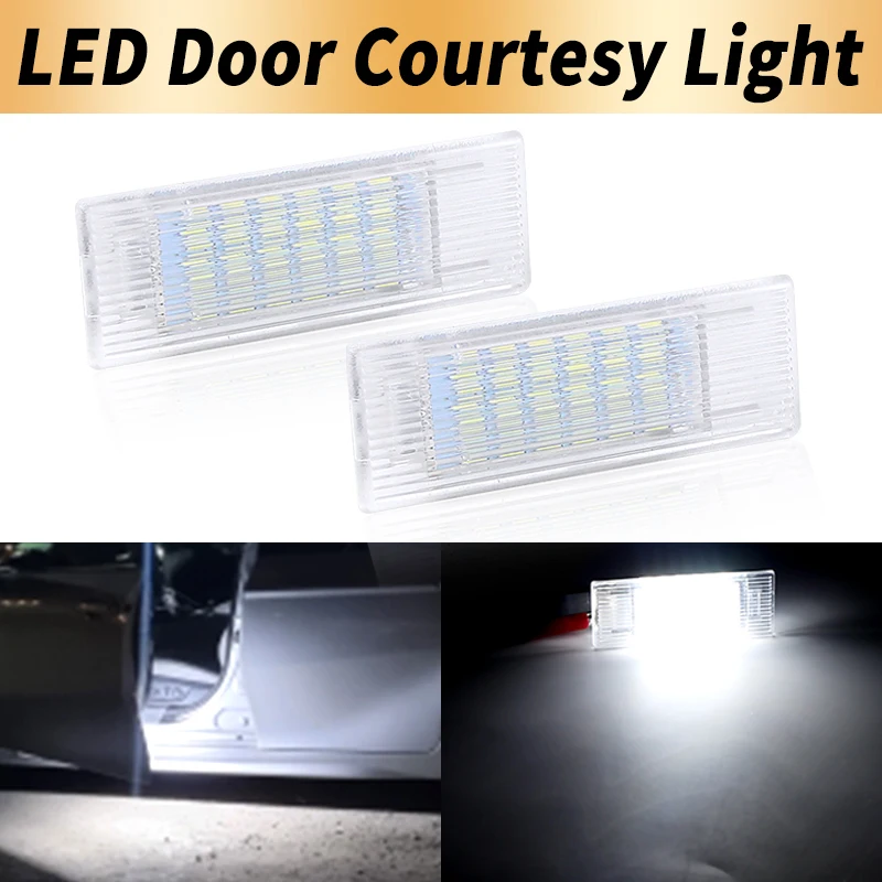1/2PCS LED Door Courtesy Lights Canbus For BMW F20 F21 F30 F31 F34 F32 F11 F07 F01 X5 X1 X4 I3 F10 2014-up Trunk Glove Box Lamps