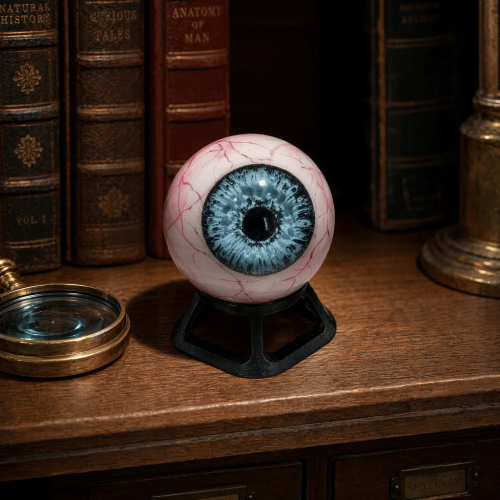 Scary Hyper-Realistic Eyeball Ornament 3D Resin Monster Eye Prop Hand-Painted Multicolor Eyeball Decoration Desktop Decoration