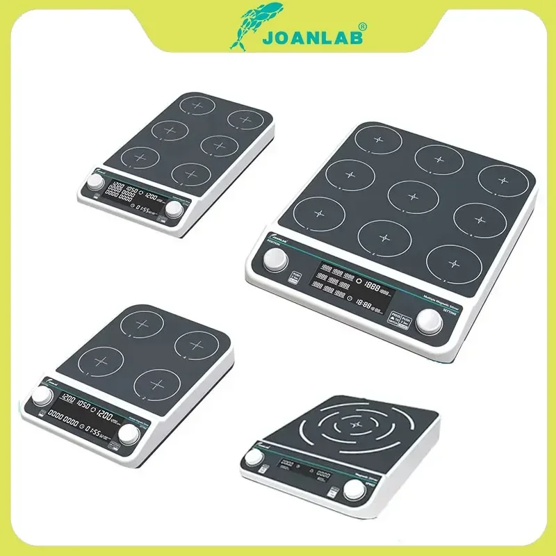 Four-station Six-Position Multiple Magnetic Stirrer Hot Plate Digital Display Laboratory Stirrer Magnetic Mixer Heating