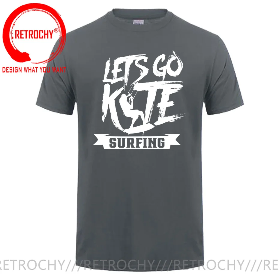 Let\'s Go Kitesurfing Kitesurfer Kitesurf T Shirt Funny Graphic Fly Kitesurfing Windsurfing Harajuku T-shirt Sea Surf Tops TShirt