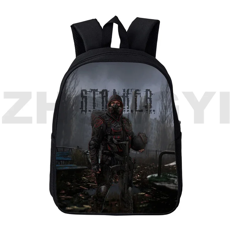 3D Printed S.T.A.L.K.E.R. 2 Heart of Game School Backpack 12/16 Inch Stalker 2 Shadow Rucksack Kindergarten Travel Shoulder Bag