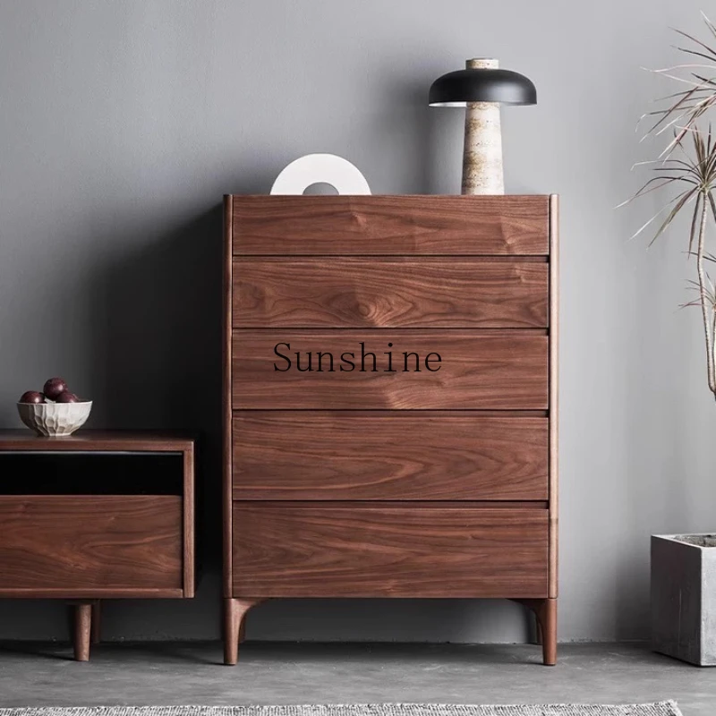 

All solid wood five-bucket cabinet storage bedroom simple, modern and beautiful