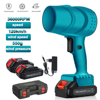Electric Turbo Fan Blowers 120km/h 36000rpm Powerful Fan Cordless Jet Fan Snow Leaf Dust Air Blowing Tool for 21V Battery
