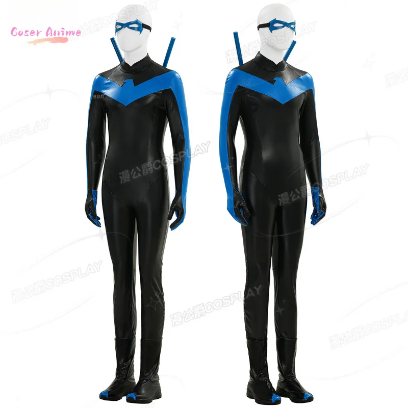 Dick Grayson Nightwing Cosplay Costume Uniform Halloween Carnival Party Christmas Play Role Clothes Clothing view 4