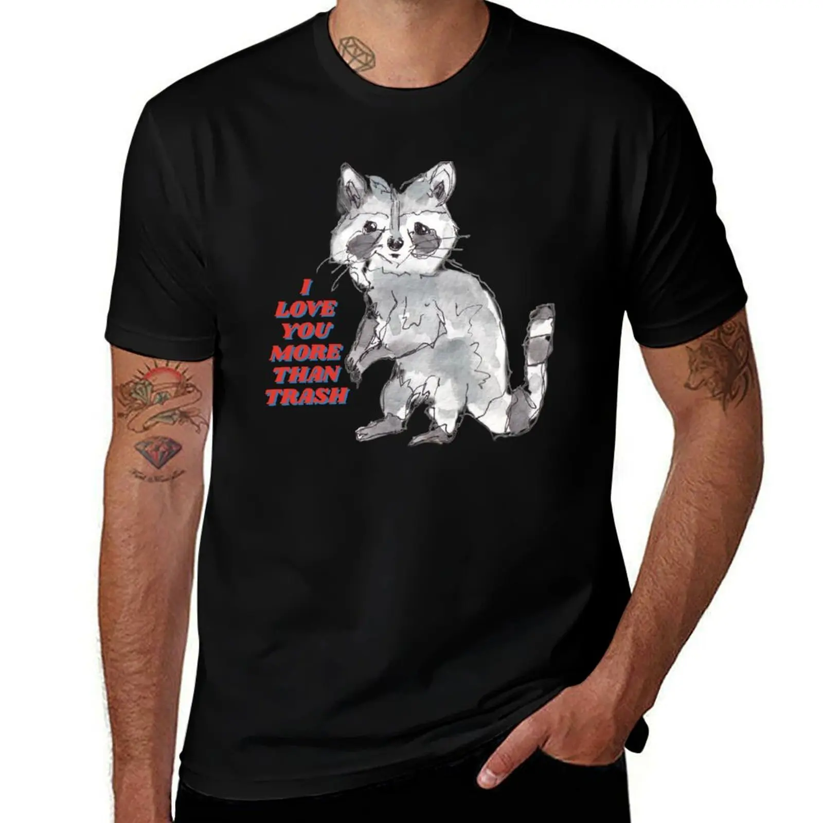 

I love you more than trash! T-Shirt graphic t shirts quick-drying blue archive customs shirts men