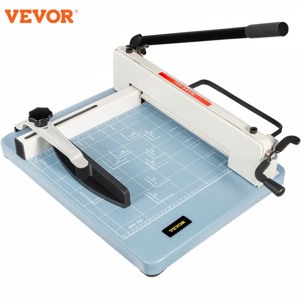 

VEVOR Manual Paper Cutter Guillotine Trimmer 12/17Inch Heavy Duty 300-500 Sheets Shredder for Factory School Office Accessories