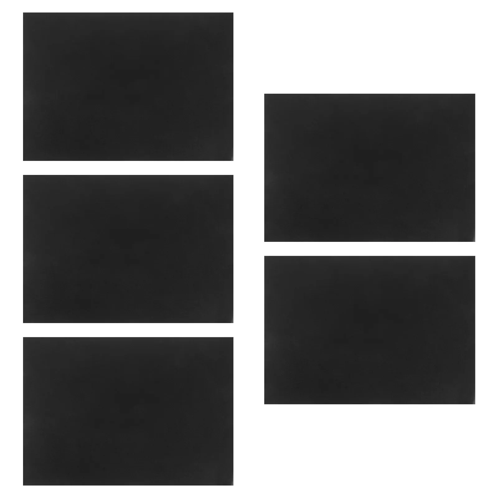 5Pcs Matte Black Laptop Skin Sticker Notebook Wrap Waterproof Anti-Scratch Protector Decal Cover for Daily Use