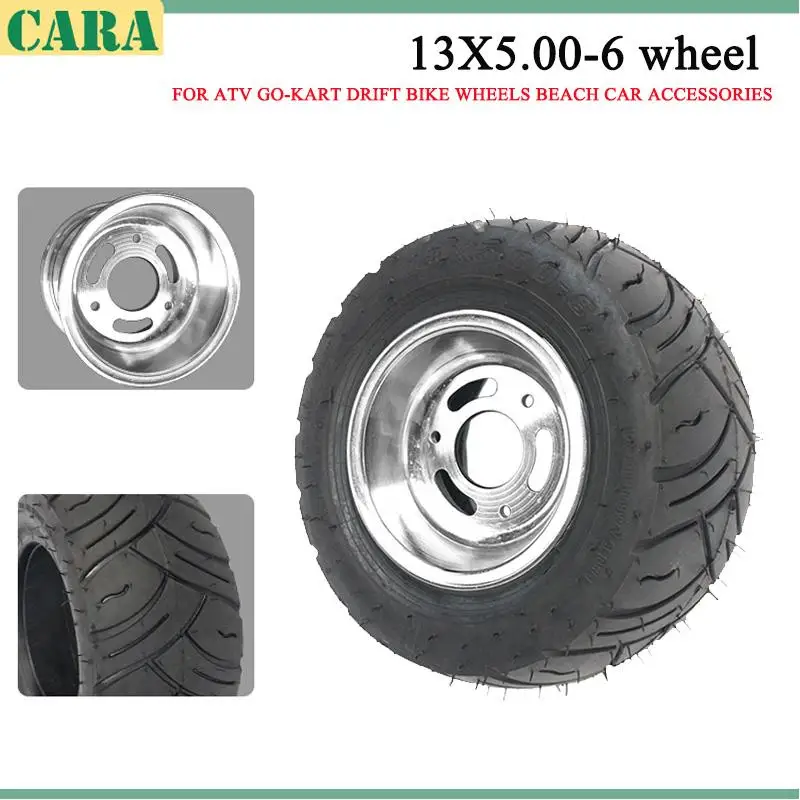 

13x5.00-6 Tire Tubeless Garden Turf Tractor Lawn Mower Riding Mower 6" inch Tire Tires Wheel MINI POCKET SCOOTER ATV GOKART